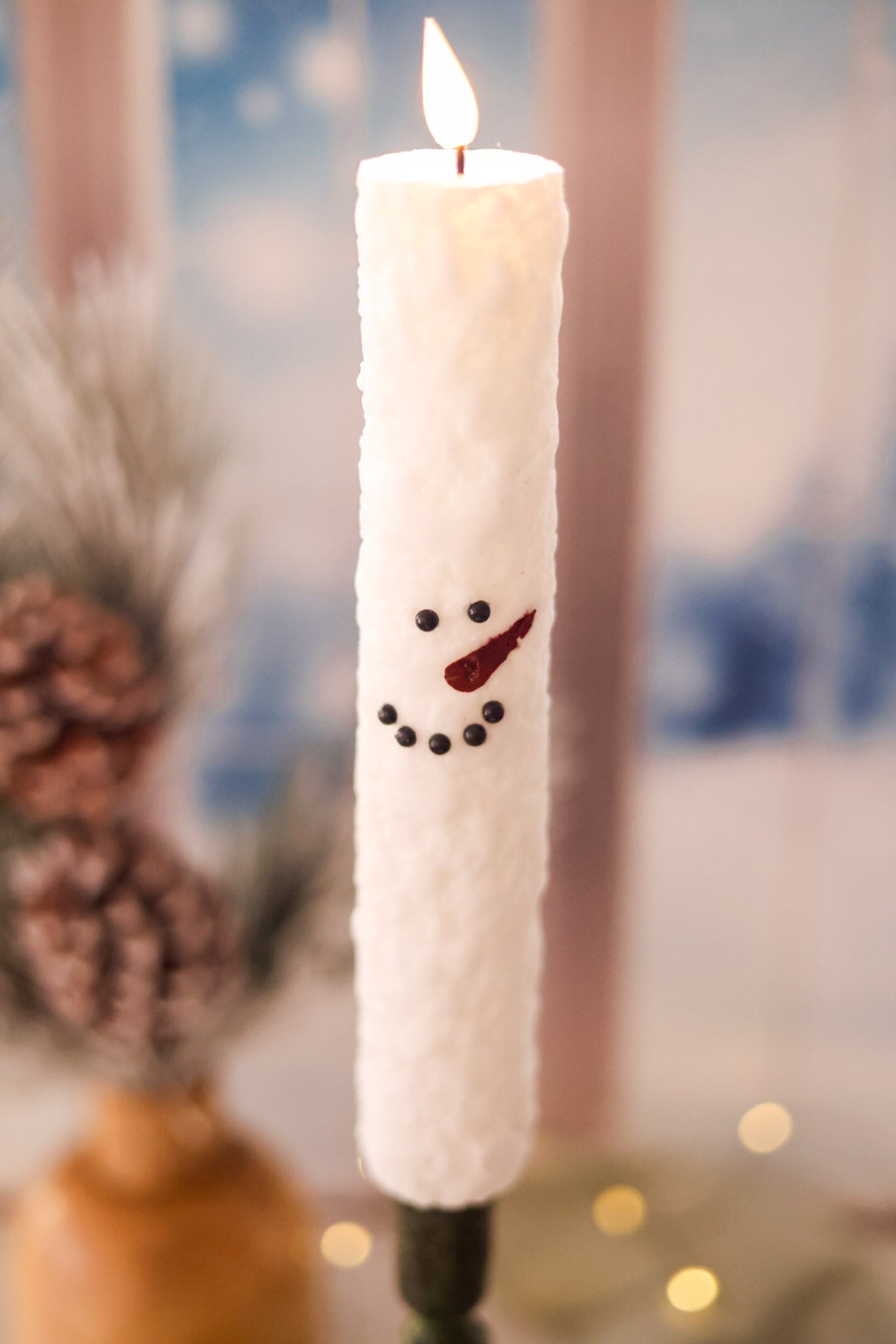 Thick 11.25 Inch Snowman Taper