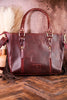 Canyon Check Leather & Cowhide Concealed Carry Purse