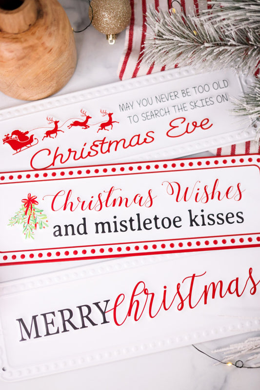Christmas Wishes Metal Sign (3 Styles)