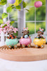 Resin Highland Cows In Easter Egg Carts (3 Styles) FINAL SALE