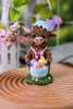 5.5" Resin Easter Highland Cow Figurines (3 Styles)