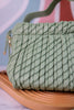 Sage Woven Cinch Crossbody Bag