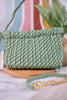 Sage Woven Cinch Crossbody Bag