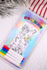 Gingerbread House DIY Coloring Ankle Socks