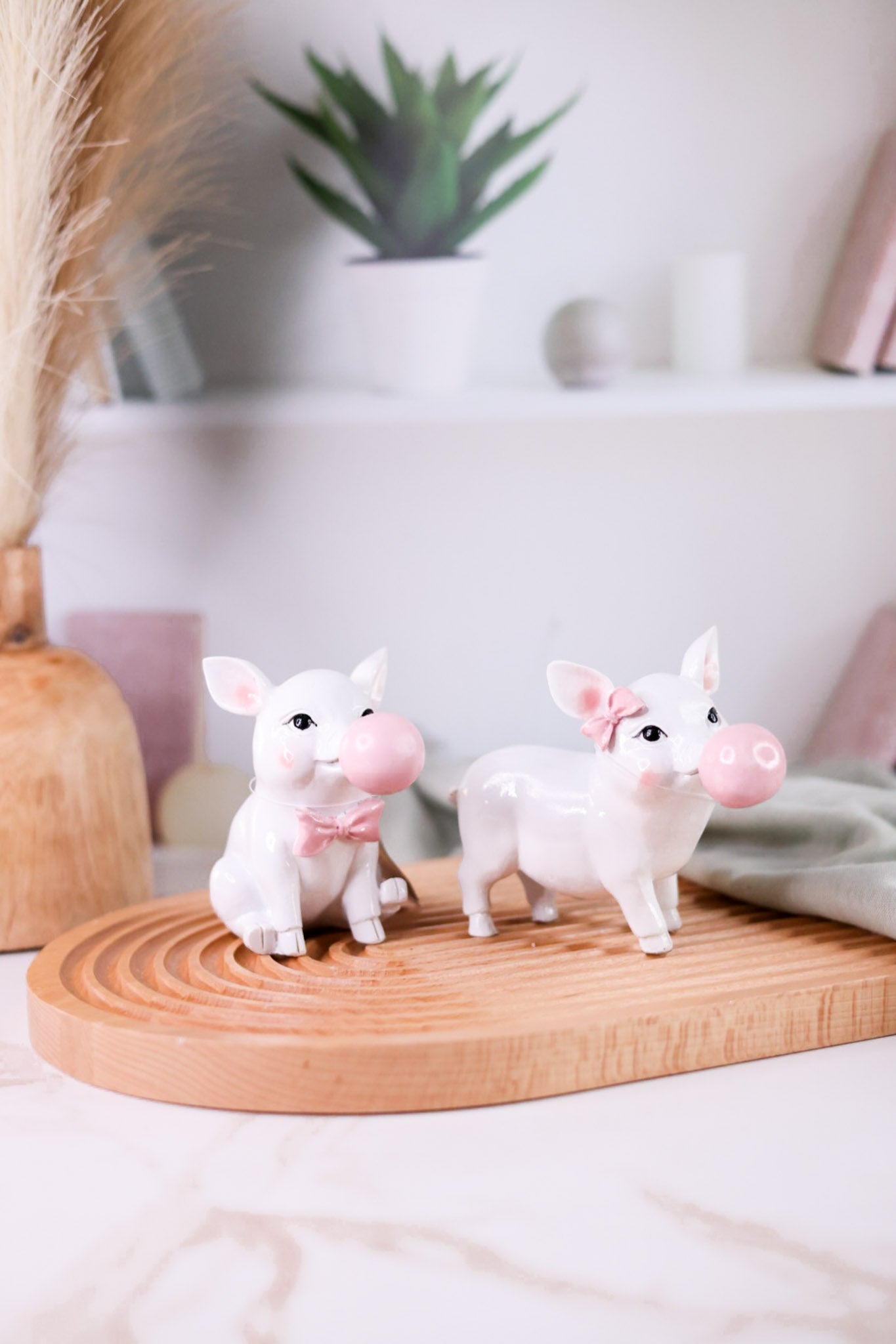 5.5" Piglet Blowing Bubble Figurine (2 Styles)
