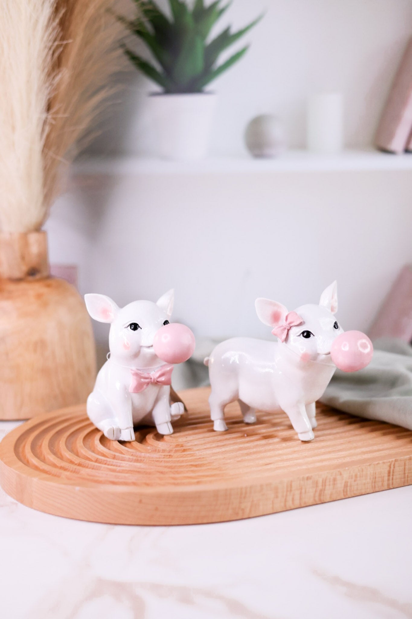 5.5" Piglet Blowing Bubble Figurine (2 Styles)