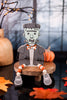 Reversible Chunky Wood Frankenstein Sitter W/ Beads