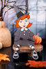 Reversible Chunky Wood Witch Sitter W/ Beads