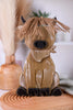 12" Wooden Highland Cow Wall Hanging With Jute Hair