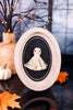 Black & White Tassel Ghost Wood Frame Sign