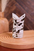 Nashville White and Grey Ceramic Cowboy Boot Candle in Palo Santo Suede