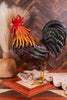 15" Metal Rooster Figurine