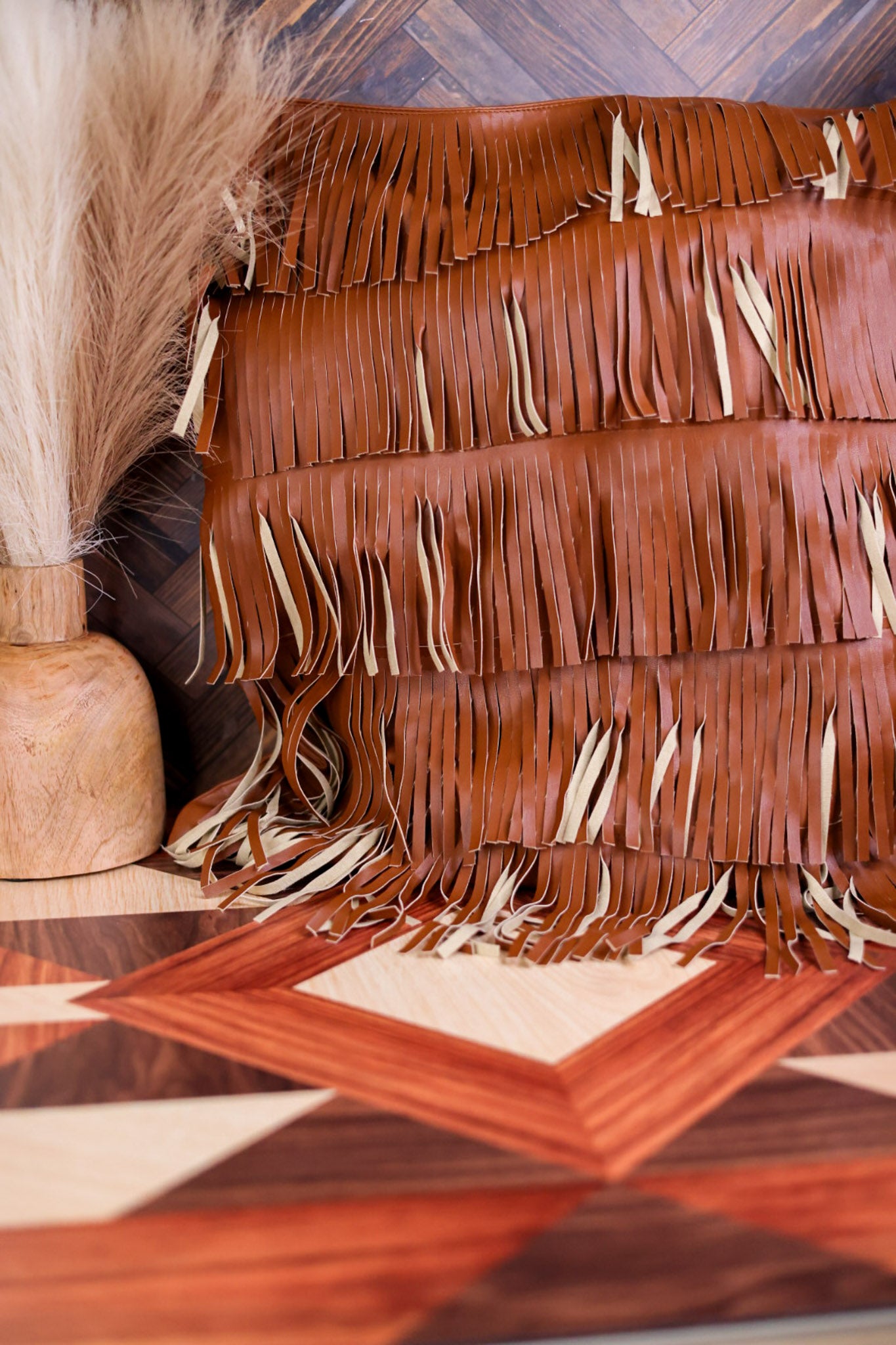 Saddle Fringe Flair Pillow Cover