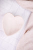 White Carved Stone Heart Trinket Tray