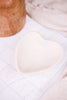 White Carved Stone Heart Trinket Tray