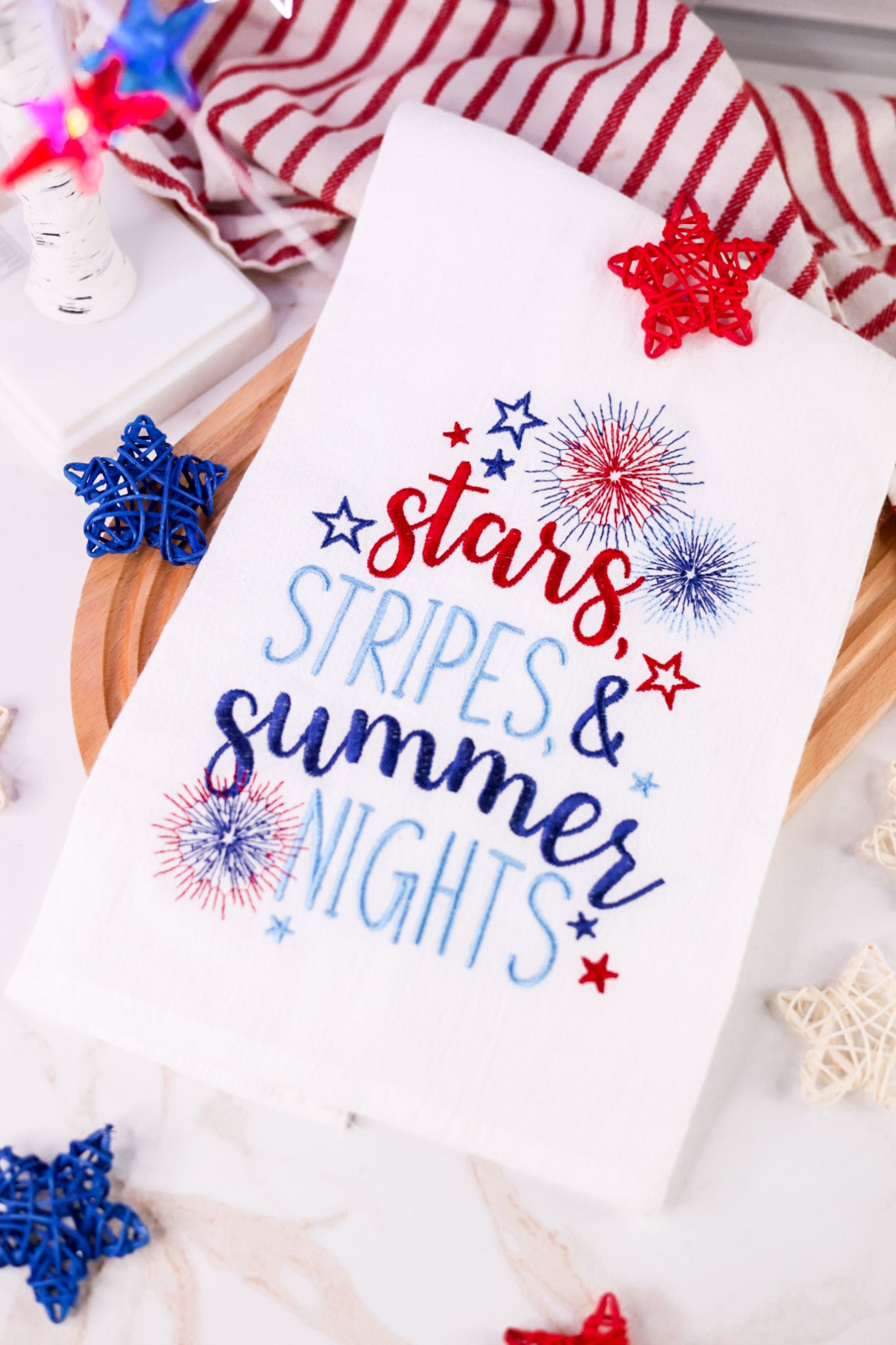 Stars Stripes & Summer Nights Kitchen Towel