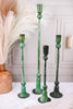 Green Forged Iron Candle Holders (4 Sizes)