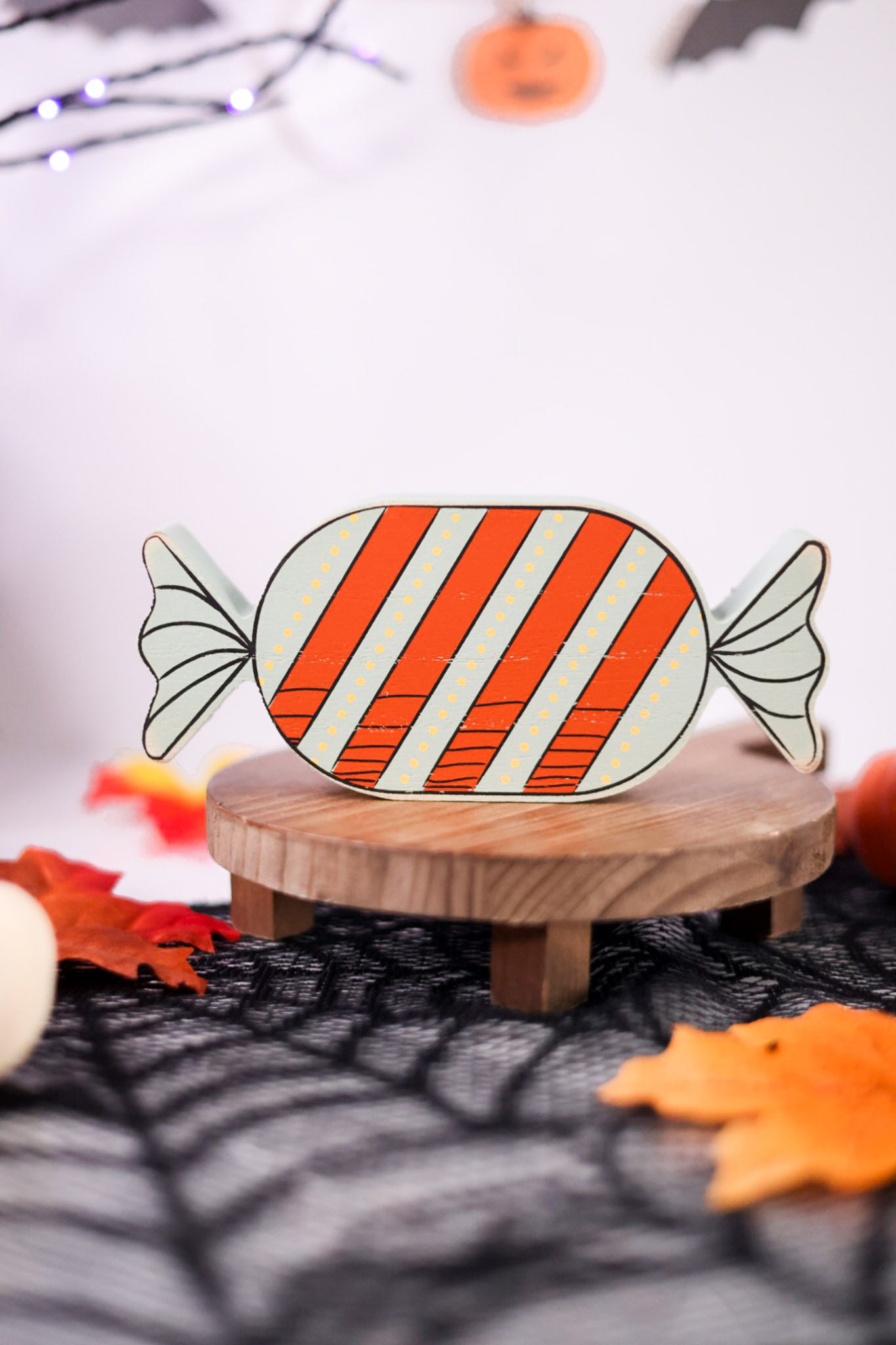 Reversible Chunky Wood Halloween Candy