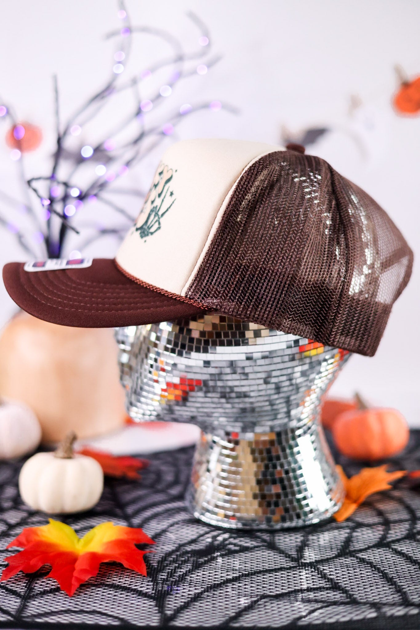 Spooky Vibes Snapback Trucker Hat