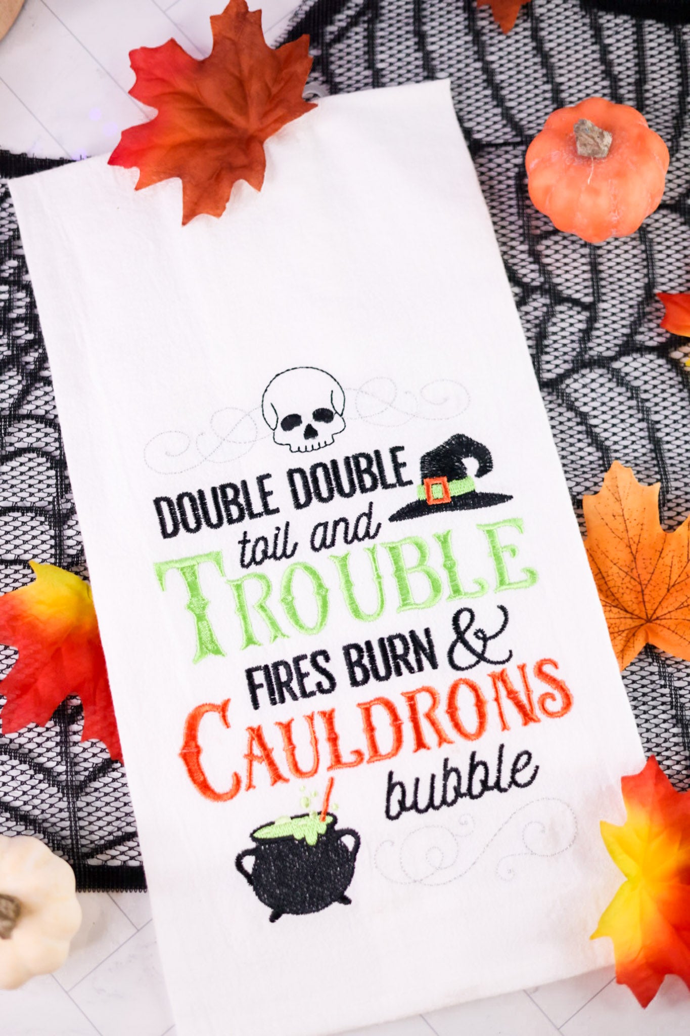 Double Double Toil And Trouble Flour Sack Towel