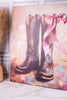 Cowboy Boots With Bow Wall Art