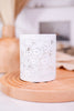 Decorative Metal Cups with Daisy Cutouts