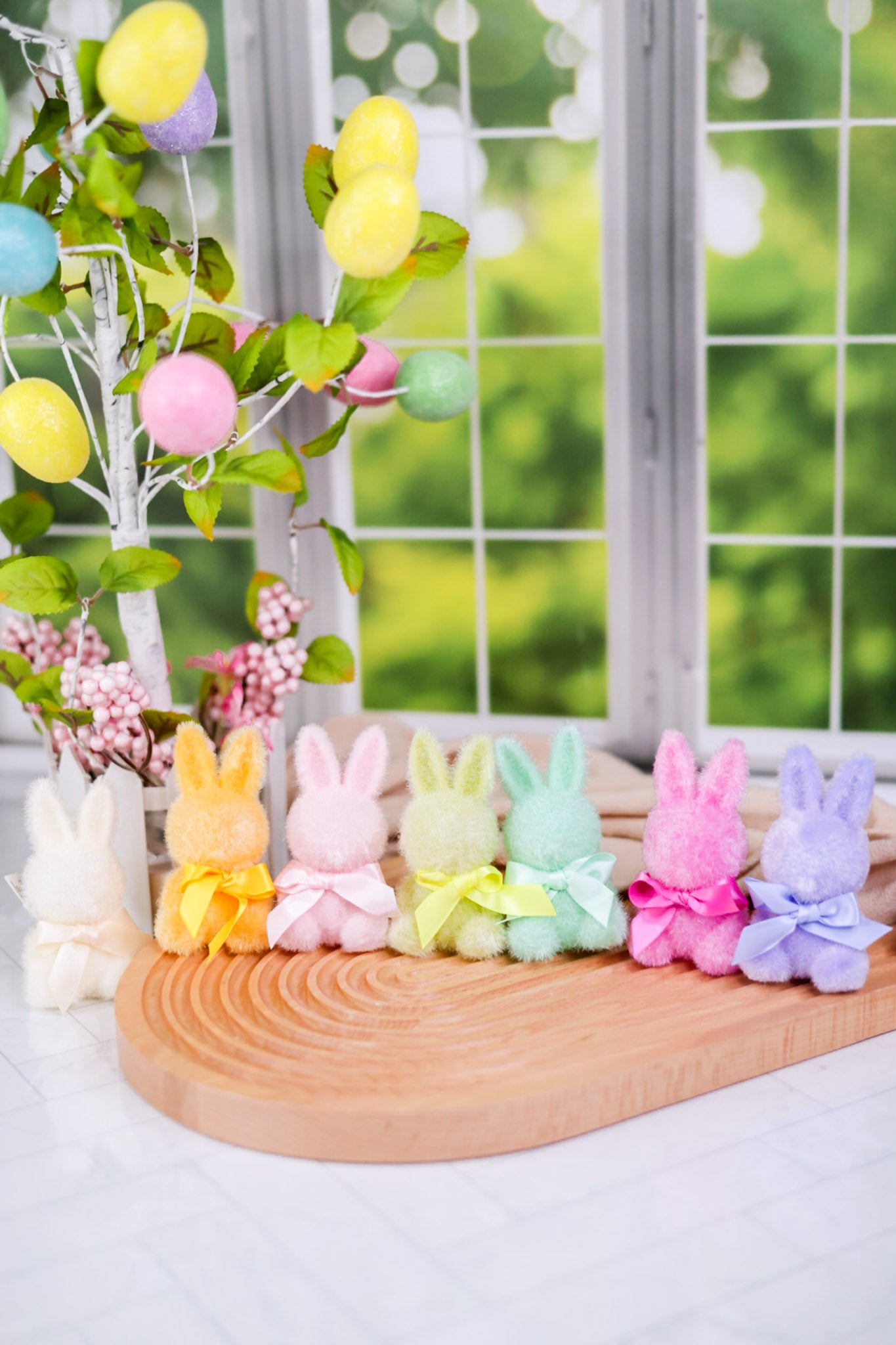 Flocked Spring Bunnies (7 Colors)