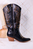 Just In Case Black Cowboy Boots FINAL SALE