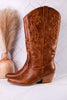 Just In Case Cowboy Boots In Saddle Brown FINAL SALE