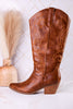 Just In Case Cowboy Boots In Saddle Brown FINAL SALE