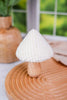 Wood and Cream Fabric Mushrooms (3 Sizes)