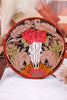 Southwestern Hand Tooled Round Leather Bag