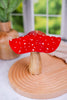 Metal and Mango Wood Red Mushrooms (3 Sizes)