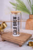 Glass Cold Brew Tumbler