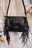 Black Hand Tooled Leather Purse