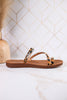 Hit The Strip Sandals With Leopard Straps & Gold Accents