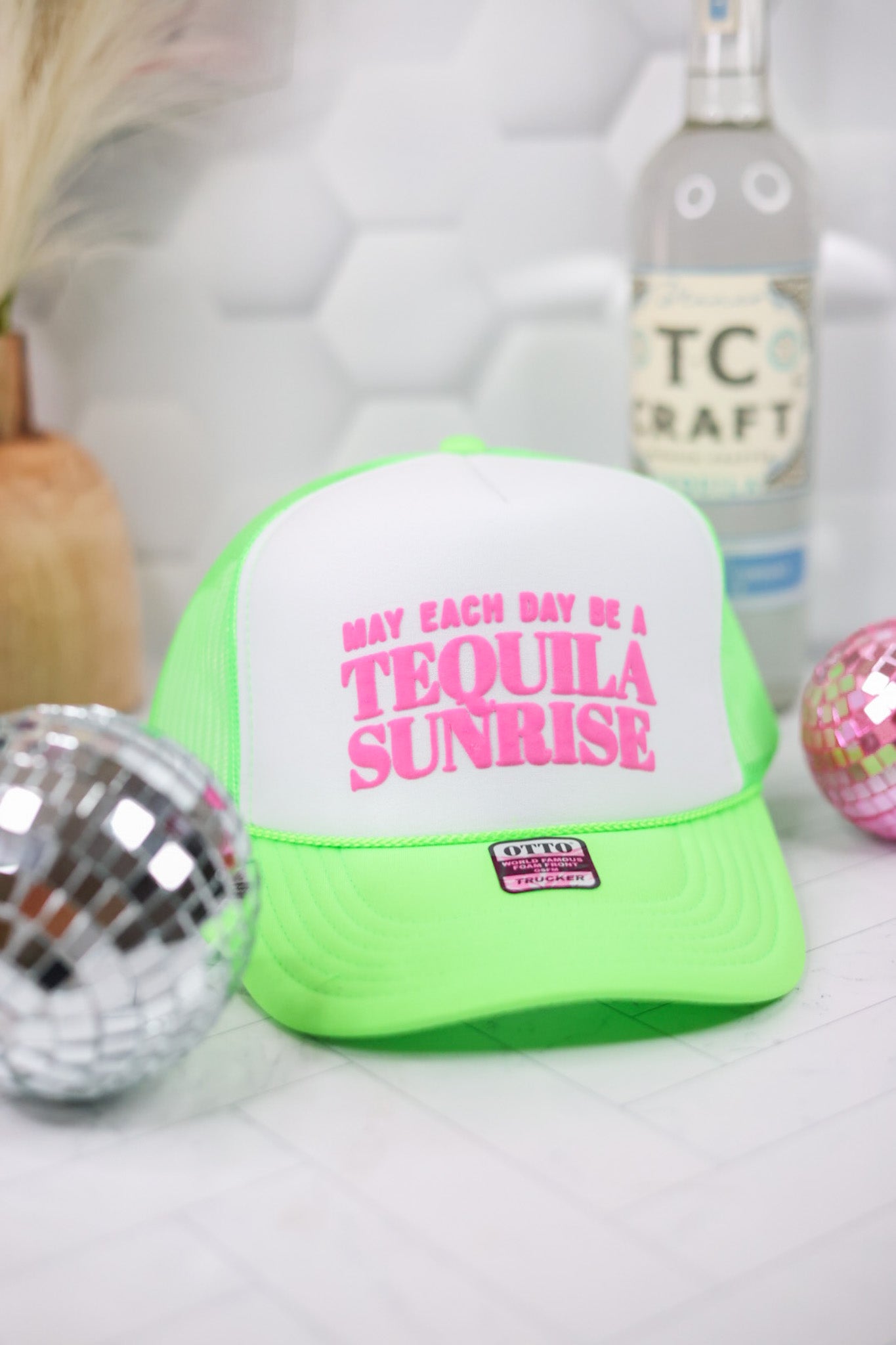 "May Each Day Be a Tequila Sunrise" Trucker Hat