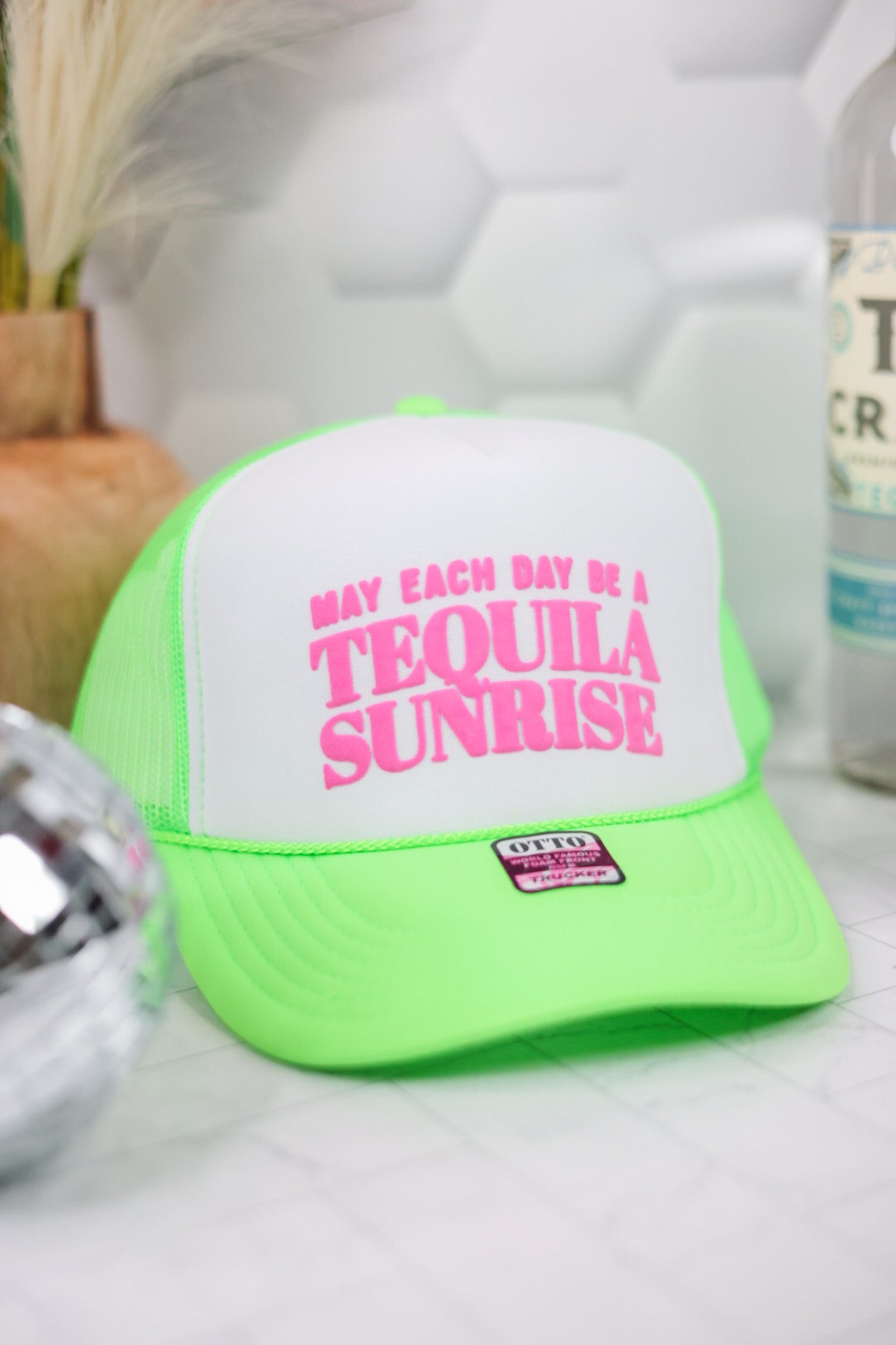 "May Each Day Be a Tequila Sunrise" Trucker Hat