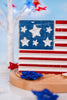 American Flag Wooden Block