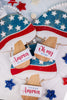 Americana Mushroom Wall Hanging with Beaded Hanger FINAL SALE