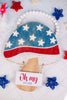 Americana Mushroom Wall Hanging with Beaded Hanger FINAL SALE