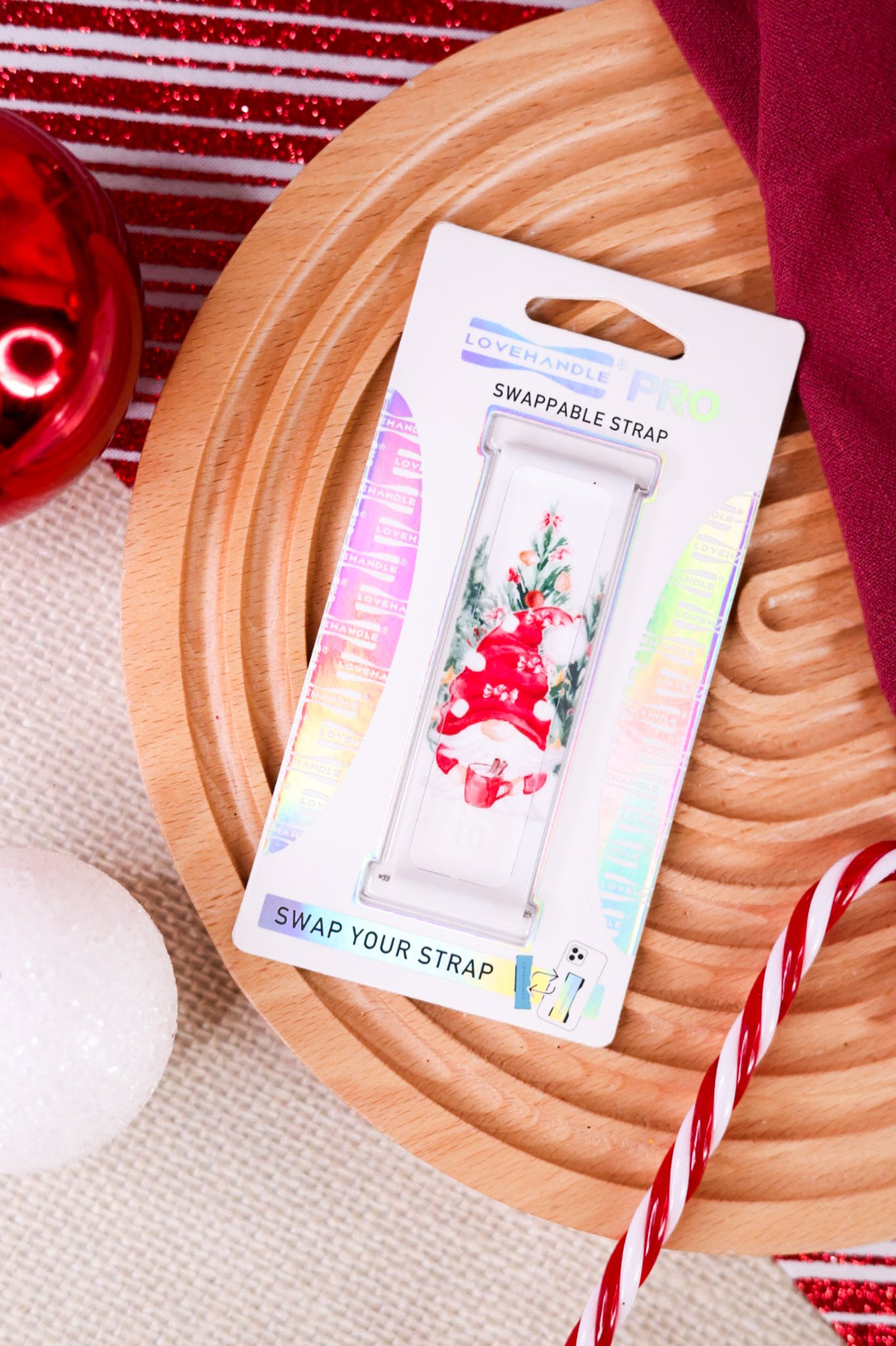 Holiday Gnome Lovehandle Pro Swappable Strap