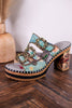 Mile Marker Turquoise Platform Heels