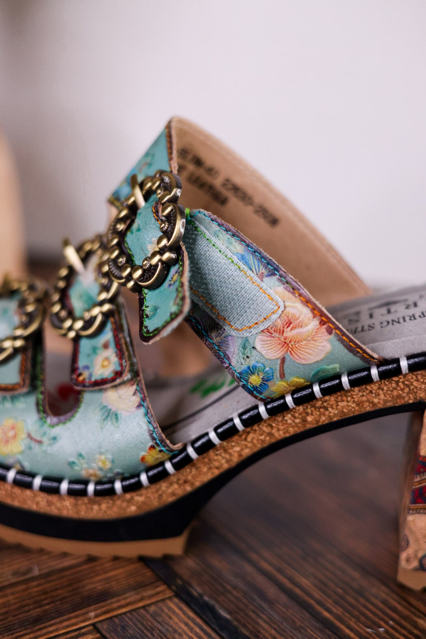 Mile Marker Turquoise Platform Heels