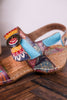 Color Me Cool Multicolored Sandals With Medallion Buckles