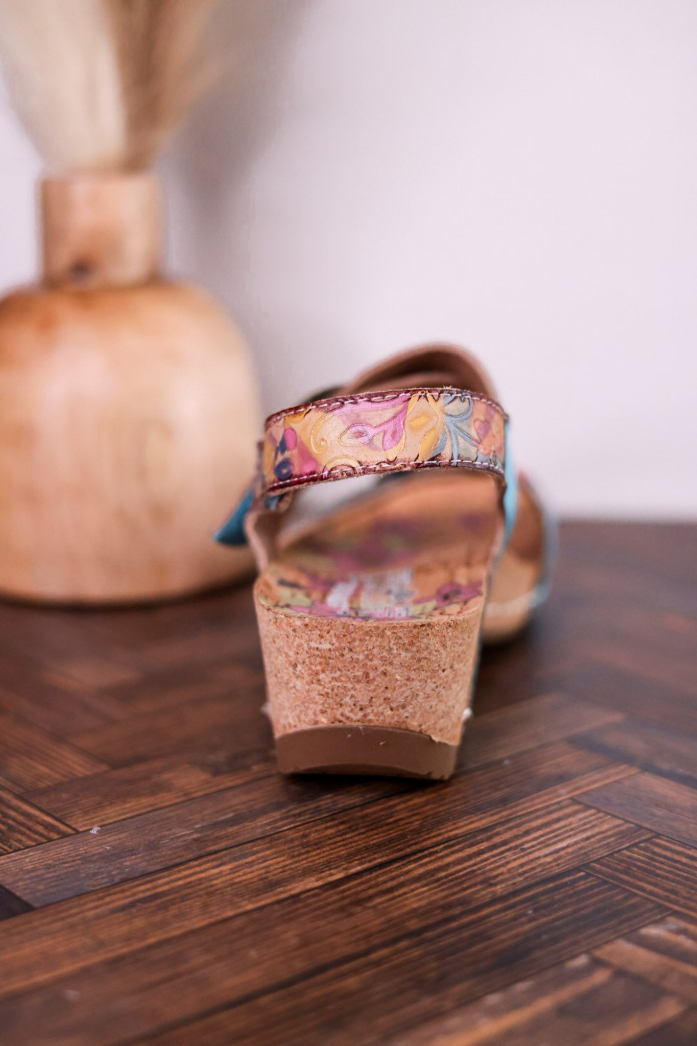 Color Me Cool Multicolored Sandals With Medallion Buckles