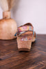 Color Me Cool Multicolored Sandals With Medallion Buckles