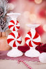 Peppermint Candy Candle Holder (Two Sizes)