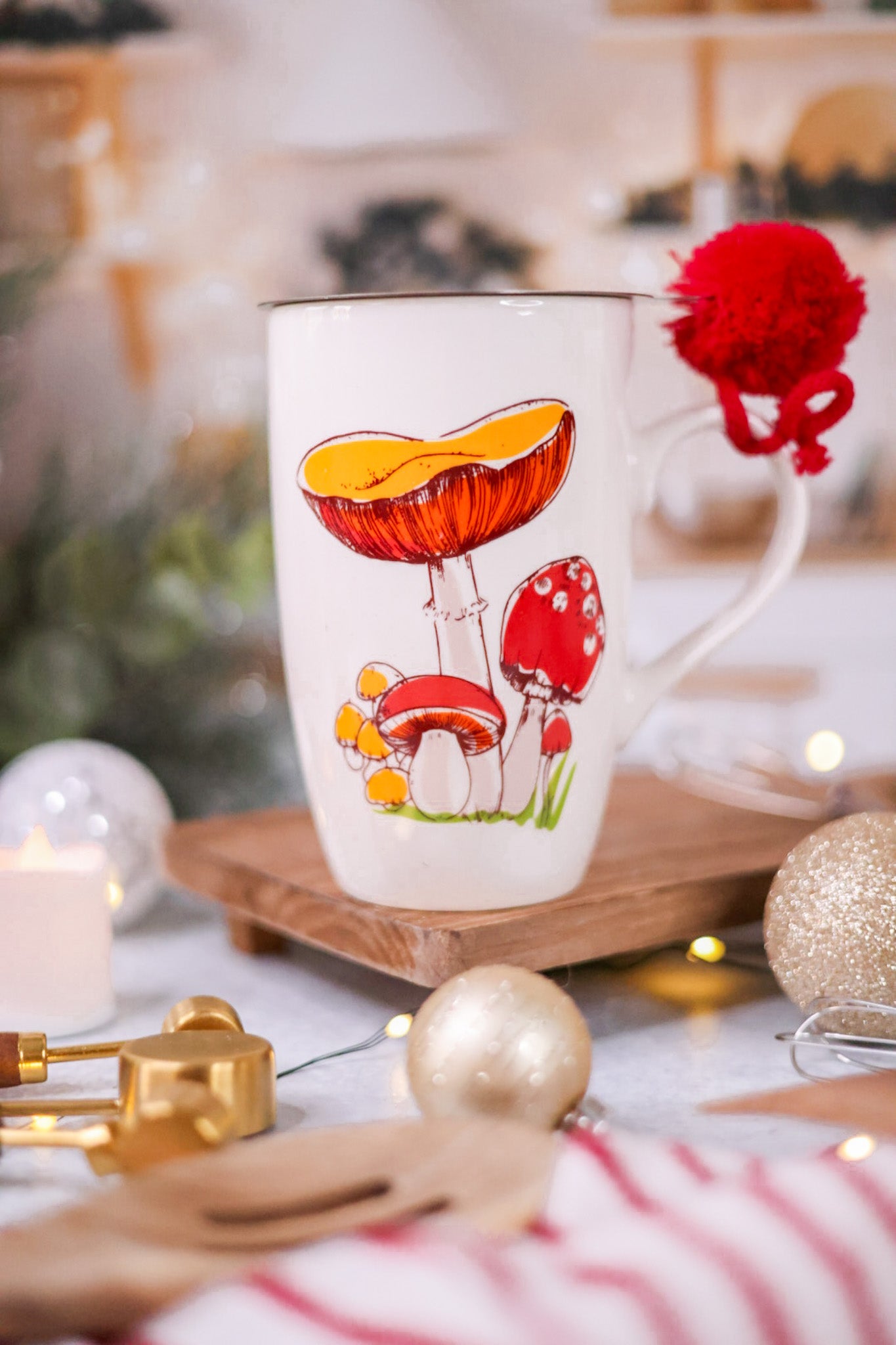 Mushroom Mug & Stencil Set