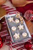 Brown Check Bow Gingerbread Cookie Sheet Ornament